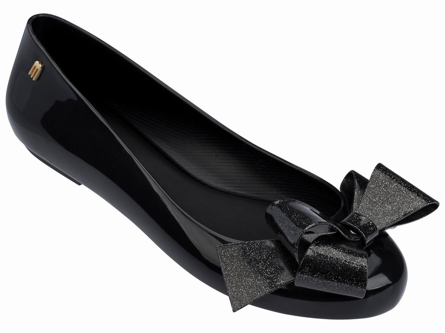 Bailarinas Melissa Space Love Bow Mujer - Negras - Argentina EGL-159843
